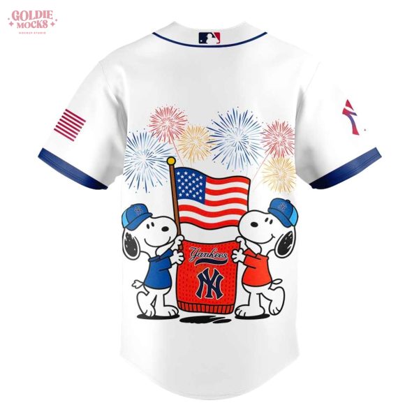 New York Yankees x Snoopy 4th Off July 2025 Jersey