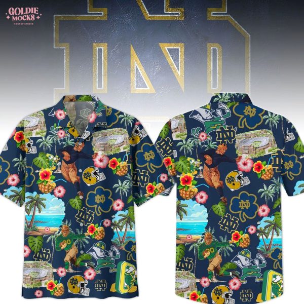 Notre Dame Fighting Irish Beach Hawaiian Shirt
