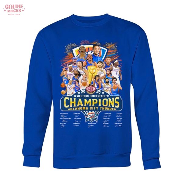 Oklahoma City Thunder 2025 Western Conference Champions T-Shirt