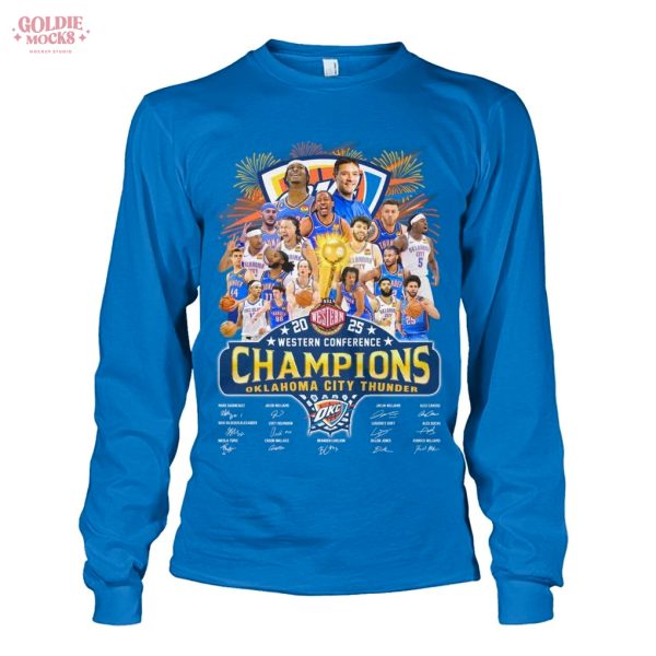 Oklahoma City Thunder 2025 Western Conference Champions T-Shirt