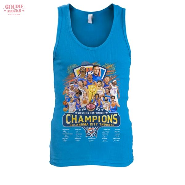 Oklahoma City Thunder 2025 Western Conference Champions T-Shirt