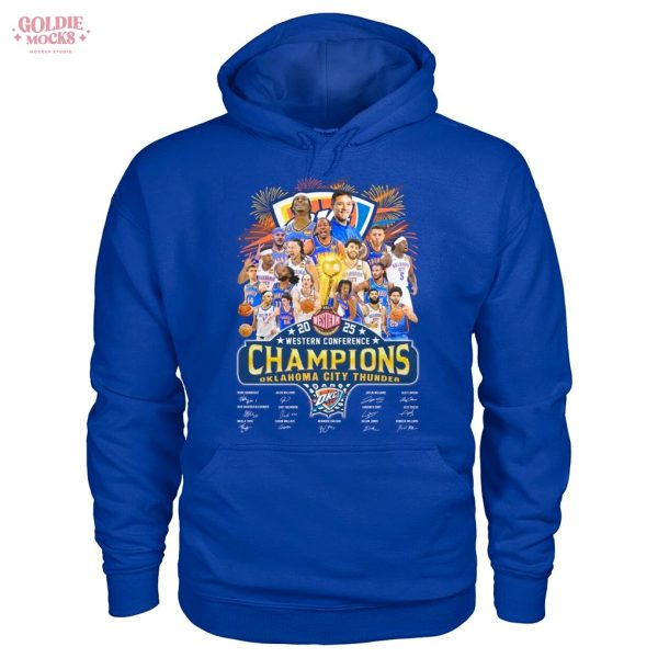 Oklahoma City Thunder 2025 Western Conference Champions T-Shirt