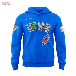 Oklahoma City Thunder Grateful Dead 60th Anniversary 2025 Hoodie