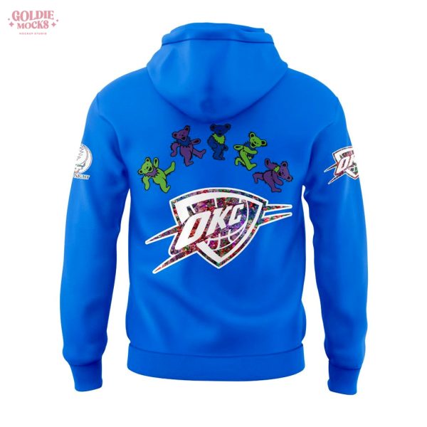 Oklahoma City Thunder Grateful Dead 60th Anniversary 2025 Hoodie