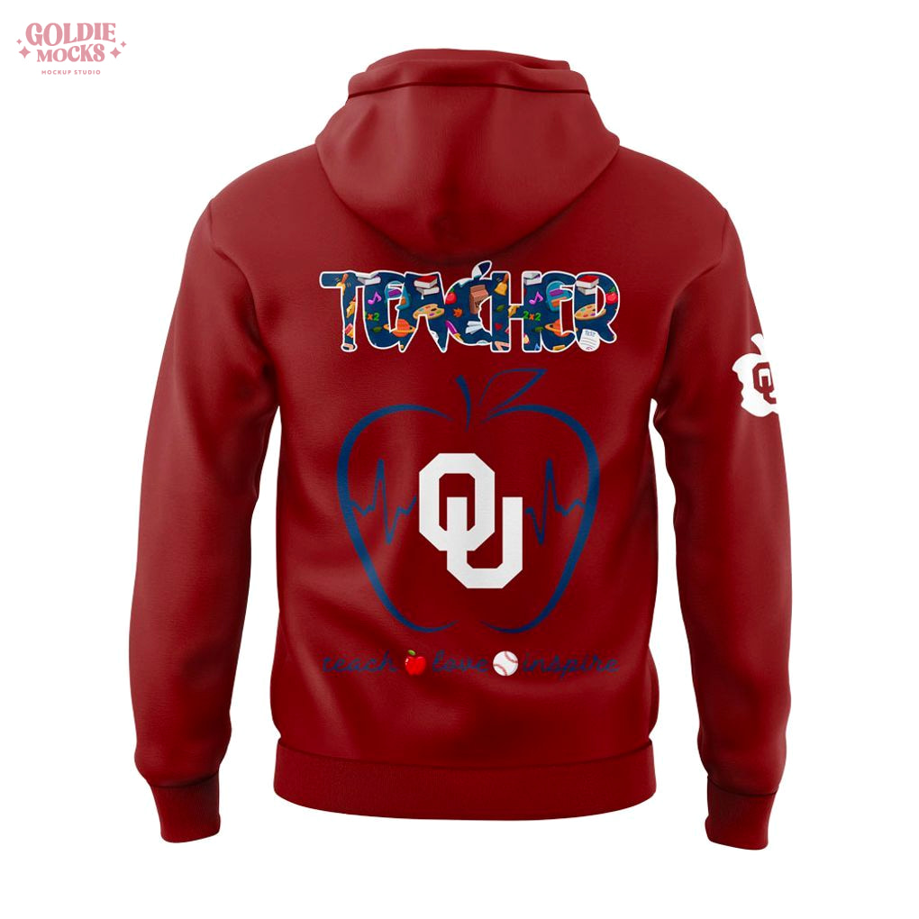 Oklahoma Football Teach Appreciation Day 2025 Hoodie Oklahoma Football Teach Appreciation Day 2025 Hoodie