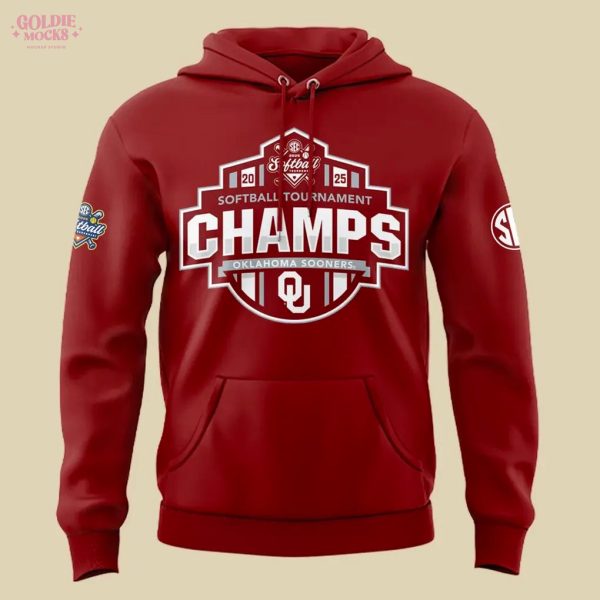 Oklahoma Sooners 2025 SEC Softball Champions Hoodie