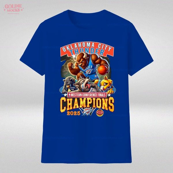 Oklahome City Thunder 2025 Champions WCF T-Shirt