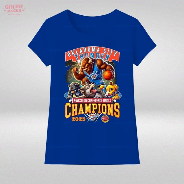 Oklahome City Thunder 2025 Champions WCF T-Shirt