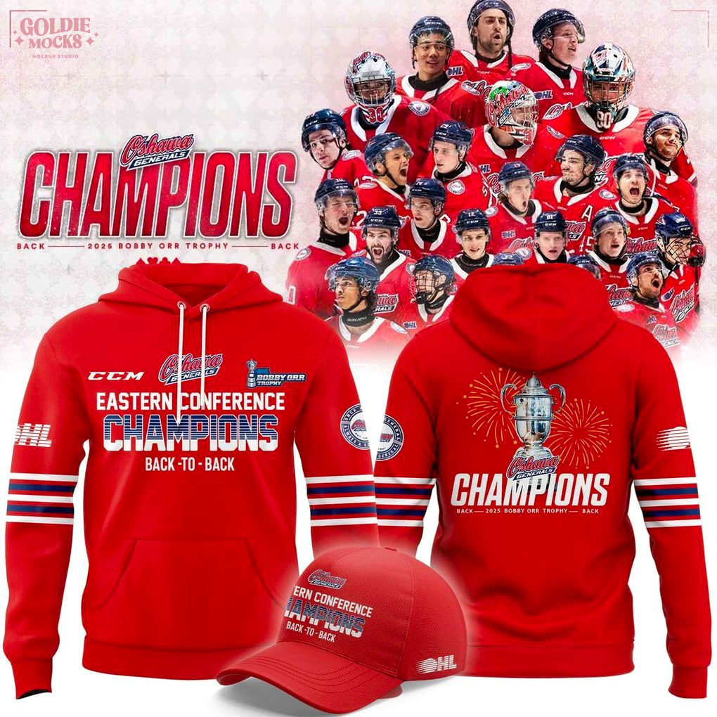 Oshawa Generals 2025 Bobby Orr Trophy Hoodie Oshawa Generals 2025 Bobby Orr Trophy Hoodie