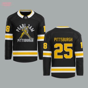 Pearl Jam x Pittsburgh Dark Matter Tour 2025 Hockey Jersey
