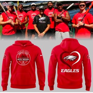 Philadelphia Eagles Hard Hats With Heart 2025 Hoodie