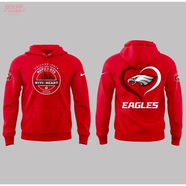 Philadelphia Eagles Hard Hats With Heart 2025 Hoodie