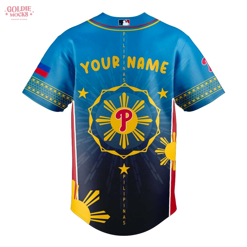 Philadelphia Phillies Filipino Heritage Night 2025 Special Gradient Custom Jersey Philadelphia Phillies Filipino Heritage Night 2025 Special Gradient Custom Jersey