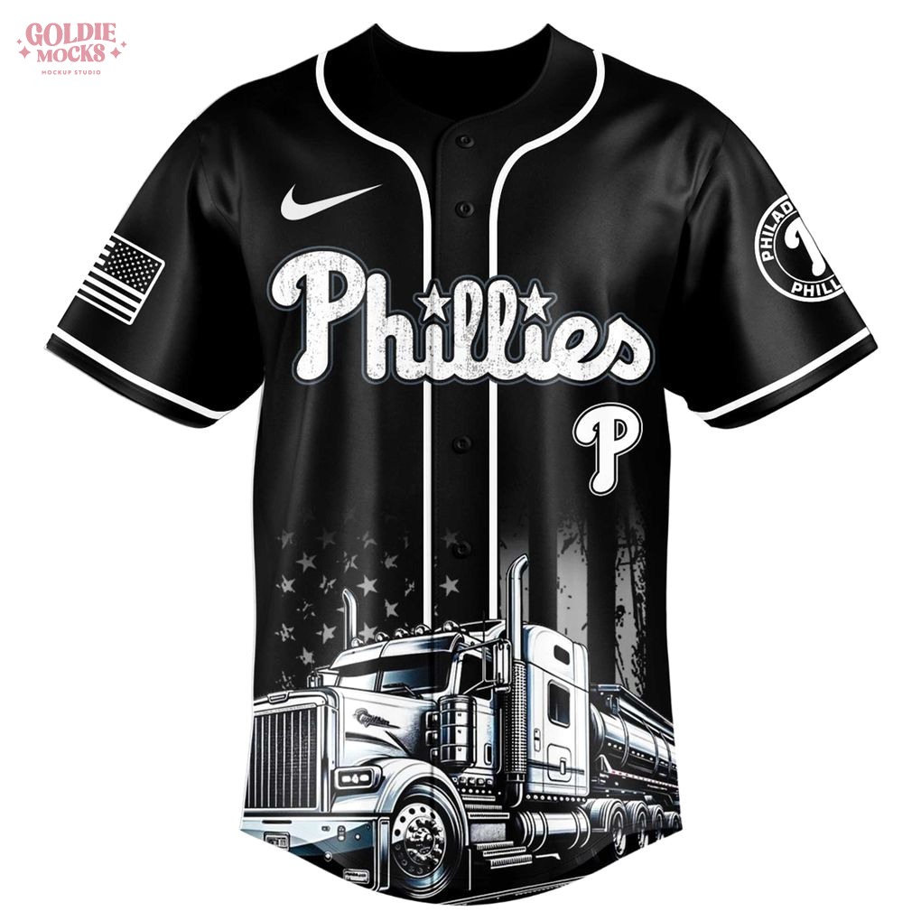 Philadelphia Phillies MLB X Nation Truck Driver Appreciation Week 2025 Special Jersey Philadelphia Phillies MLB X Nation Truck Driver Appreciation Week 2025 Special Jersey