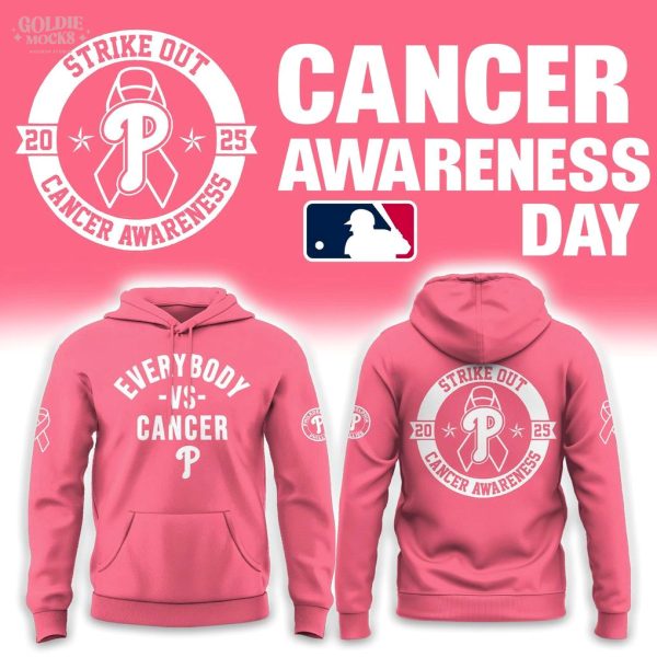 Philadelphia Philliess Cancer Awareness Day 2025 Hoodie