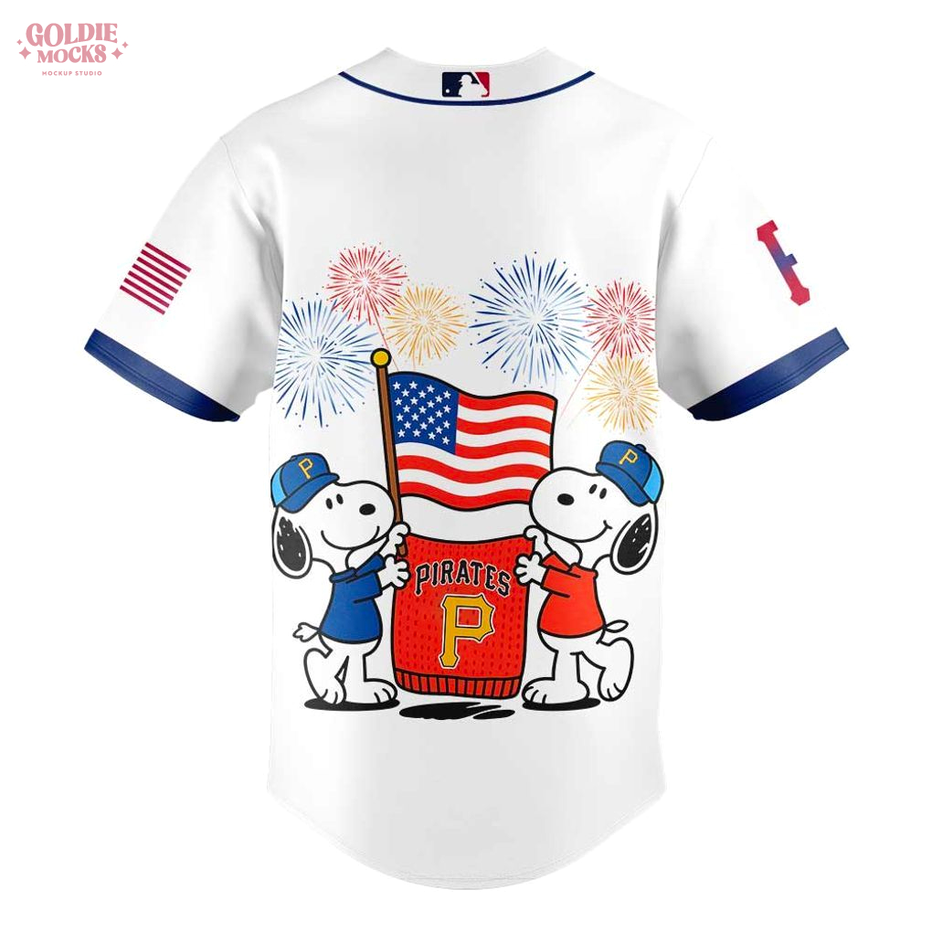 Pittsburgh Pirates x Snoopy 4th Off July 2025 Jersey Pittsburgh Pirates x Snoopy 4th Off July 2025 Jersey