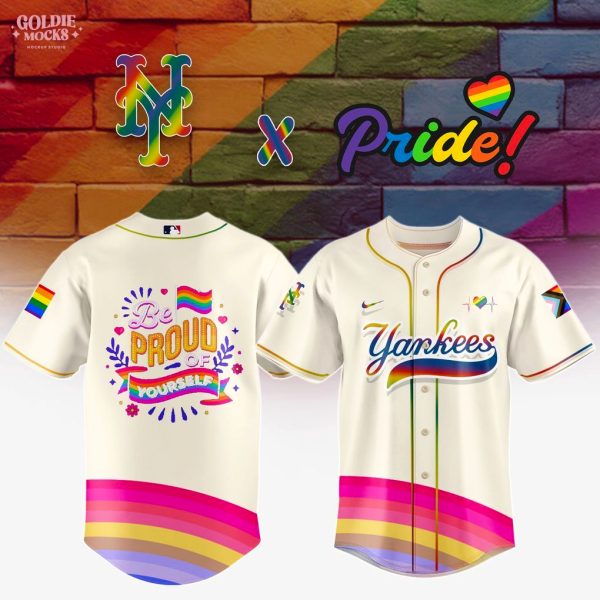 Pride Month x New York Yankees 2025 Be Proud Of Yourself 2025 Jersey