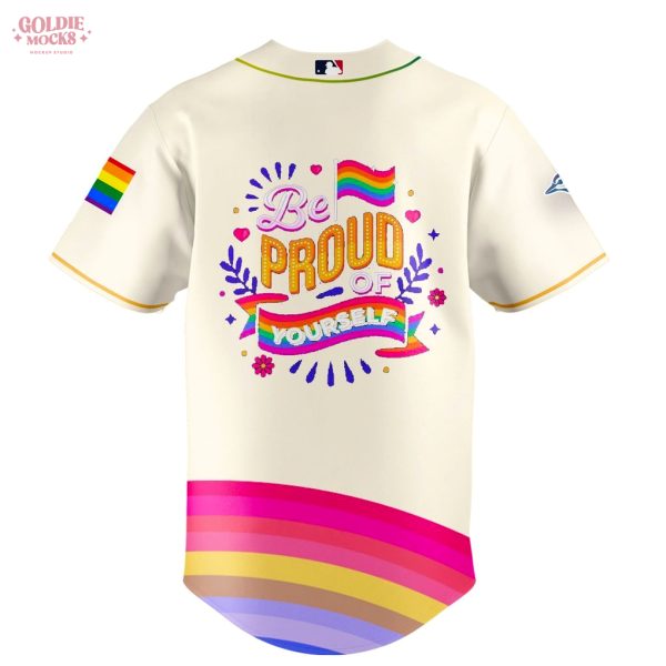 Pride Month x Toronto Blue Jays 2025 Be Proud Of Yourself 2025 Jersey