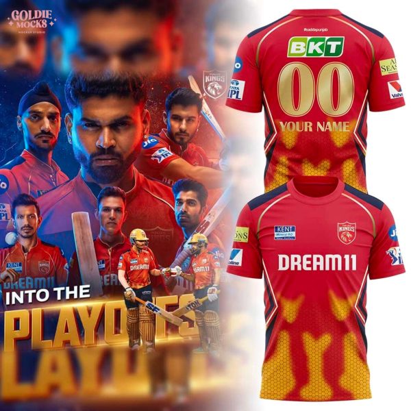 Punjab Kings 2025 Into The Playoffs T-Shirt