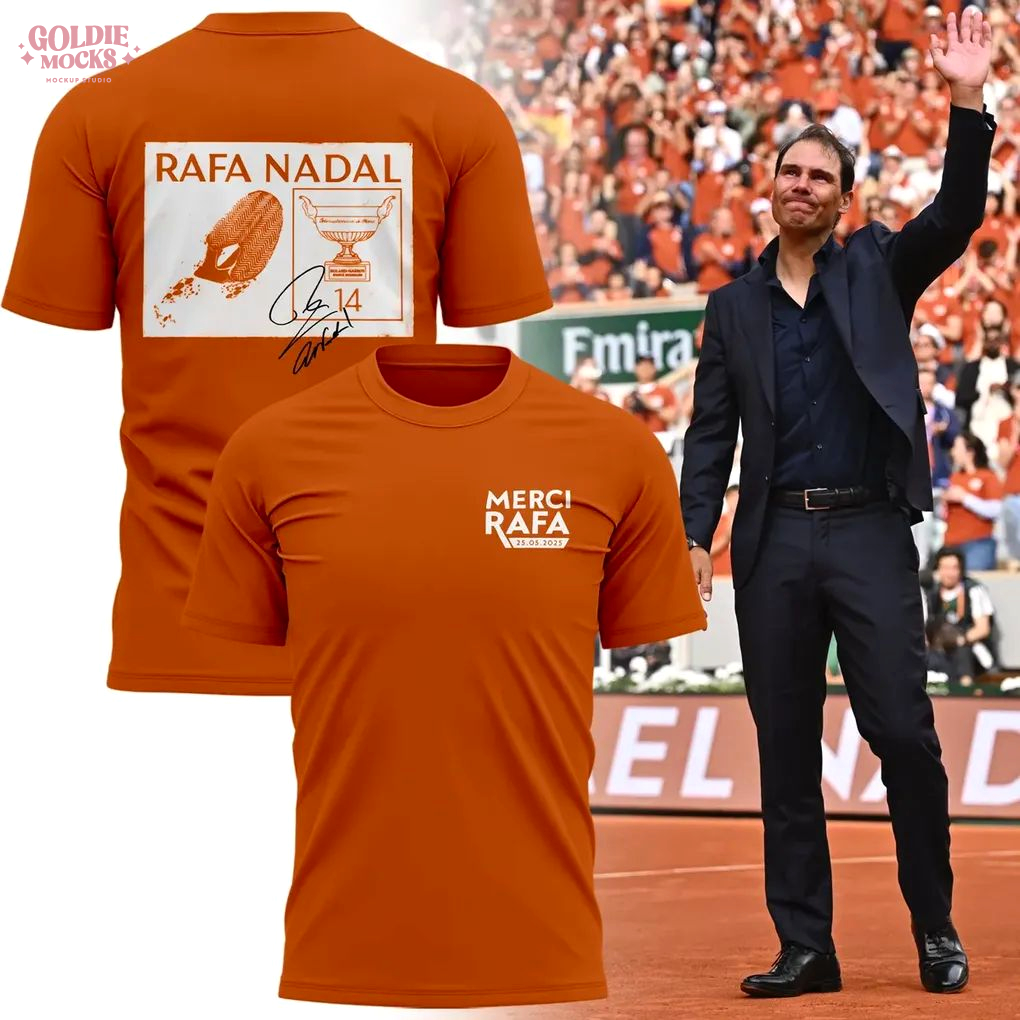 Rafael Nadal and Roland Garros Forever Remain 2025 Special T-Shirt Rafael Nadal and Roland Garros Forever Remain 2025 Special T-Shirt