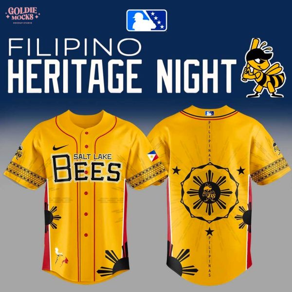 Salt Lake Bees Filipino Heritage Night 2025 Jersey