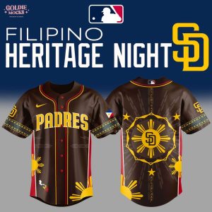 San Diego Padres Filipino Heritage Night 2025 Brown Special Jersey