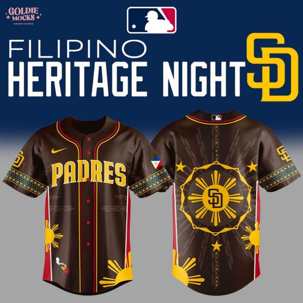 San Diego Padres Filipino Heritage Night 2025 Brown Special Jersey