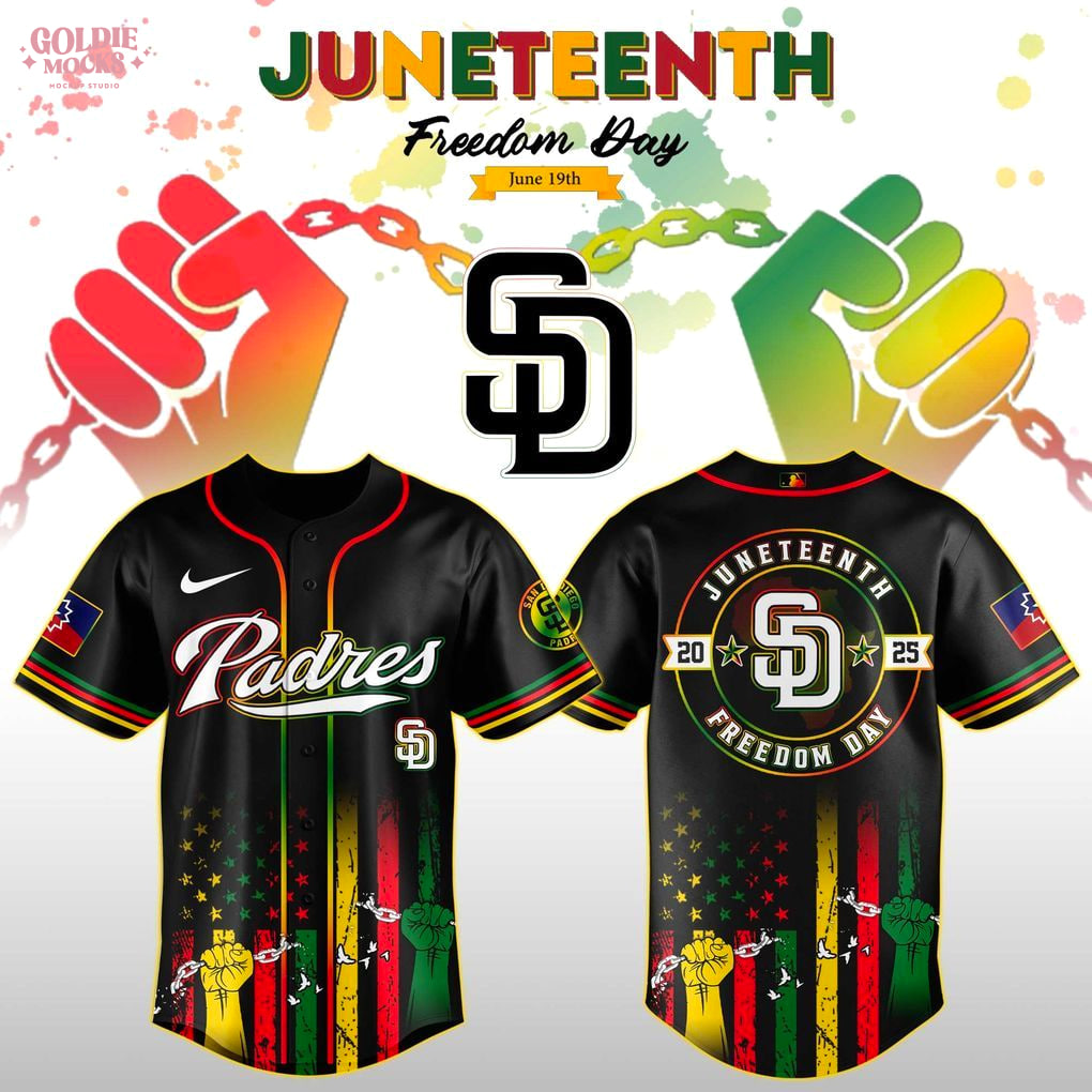 San Diego Padres Juneteenth Day Jersey 2025 Jersey San Diego Padres Juneteenth Day Jersey 2025 Jersey