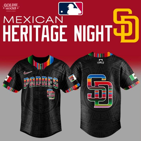 San Diego Padres Mexican Heritage Night 2025 Baseball Jersey