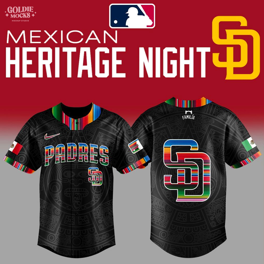 San Diego Padres Mexican Heritage Night 2025 Baseball Jersey San Diego Padres Mexican Heritage Night 2025 Baseball Jersey