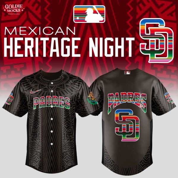 San Diego Padres Mexican Heritage Night 2025 For Fans Jersey