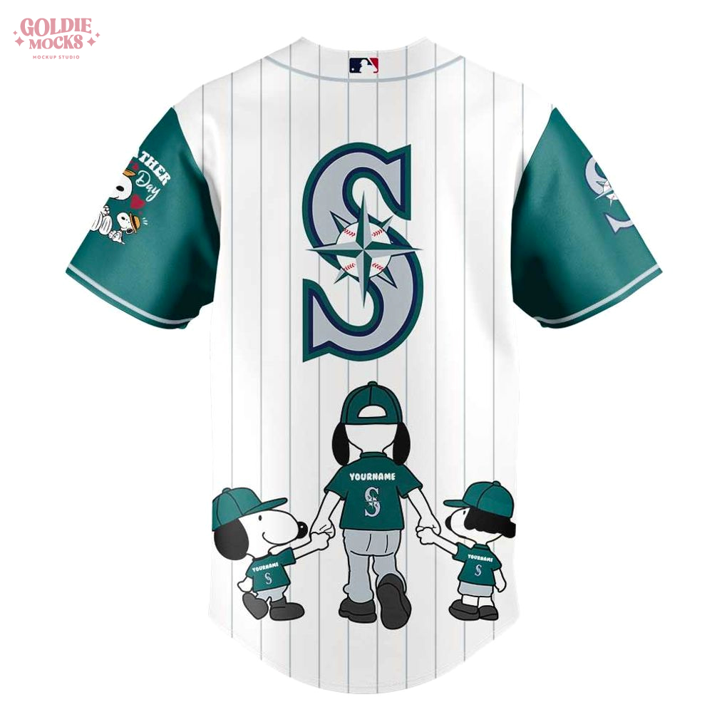 Seattle Mariners Happy Father Day 2025 Love Dad Jersey Seattle Mariners Happy Father Day 2025 Love Dad Jersey