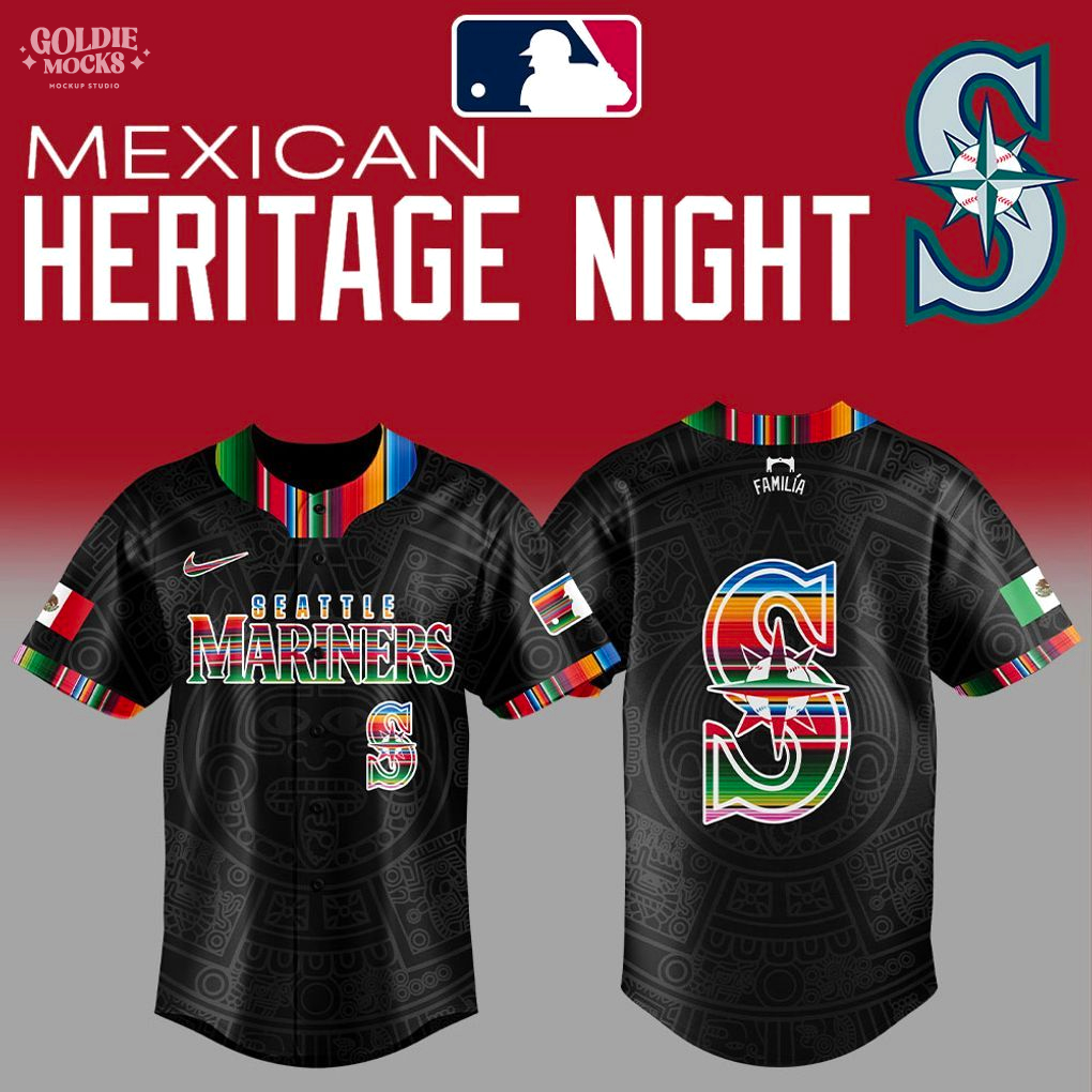 Seattle Mariners Mexican Heritage Night 2025 Baseball Jersey Seattle Mariners Mexican Heritage Night 2025 Baseball Jersey