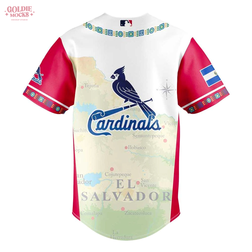 St. Louis Cardinals Salvadoran Heritage Night 2025 Special Jersey St. Louis Cardinals Salvadoran Heritage Night 2025 Special Jersey