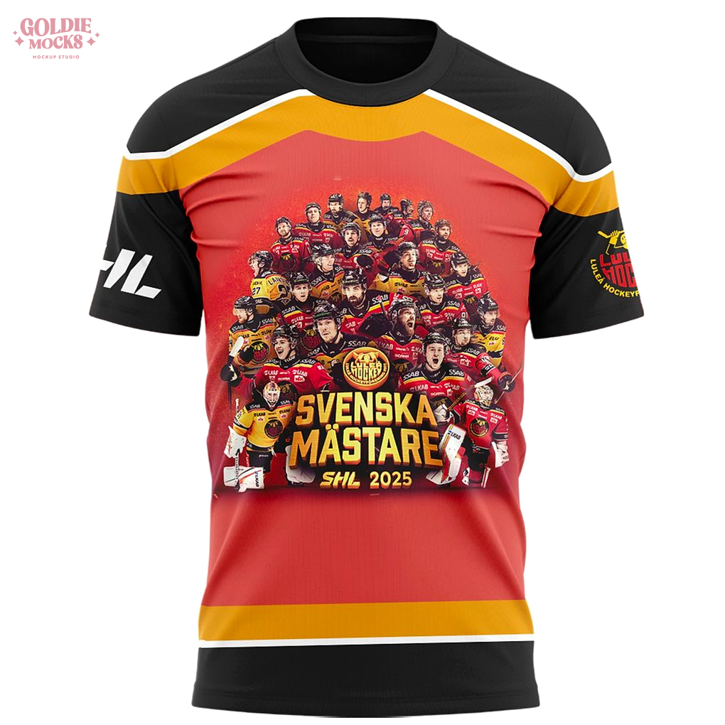 Svenska Mastare SHL 2025 3D T-Shirt Svenska Mastare SHL 2025 3D T-Shirt