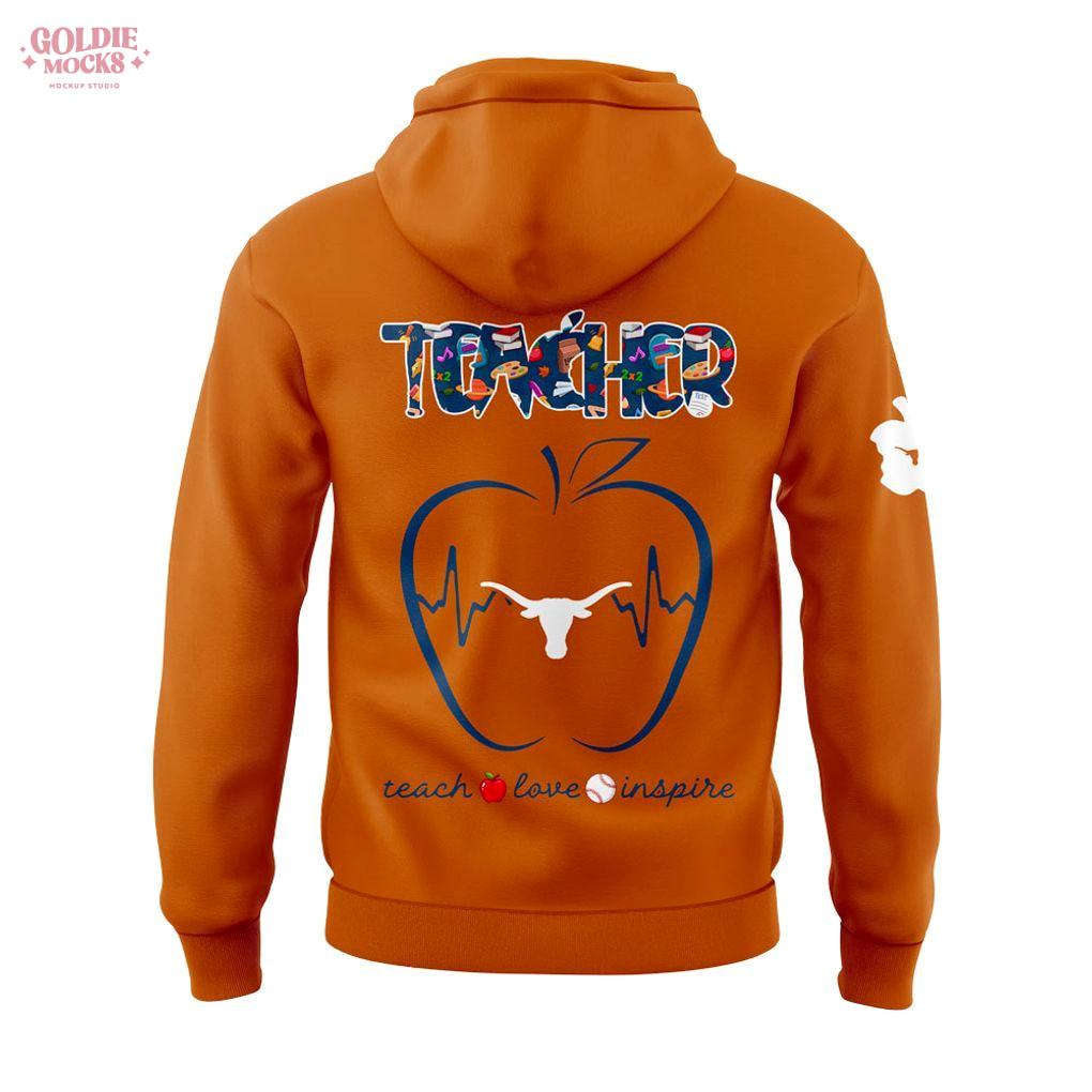 Texas Football Teacher Appreciation Love Inspire 2025 Hoodie Texas Football Teacher Appreciation Love Inspire 2025 Hoodie