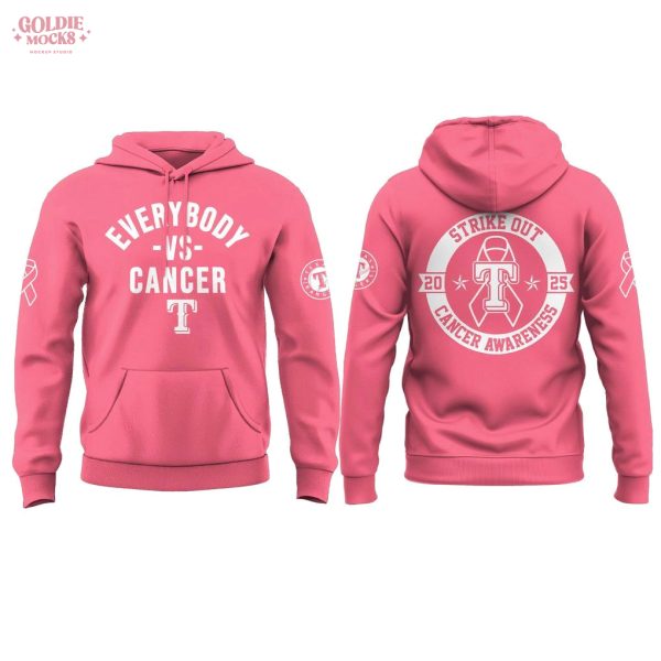 Texas Rangers Cancer Awareness Day 2025 Hoodie