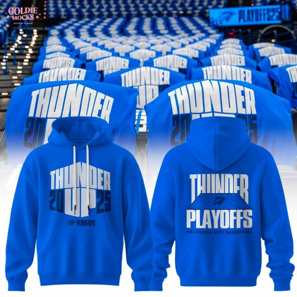 The 2025 Oklahoma City Thunder Playoff Blue T-Shirt