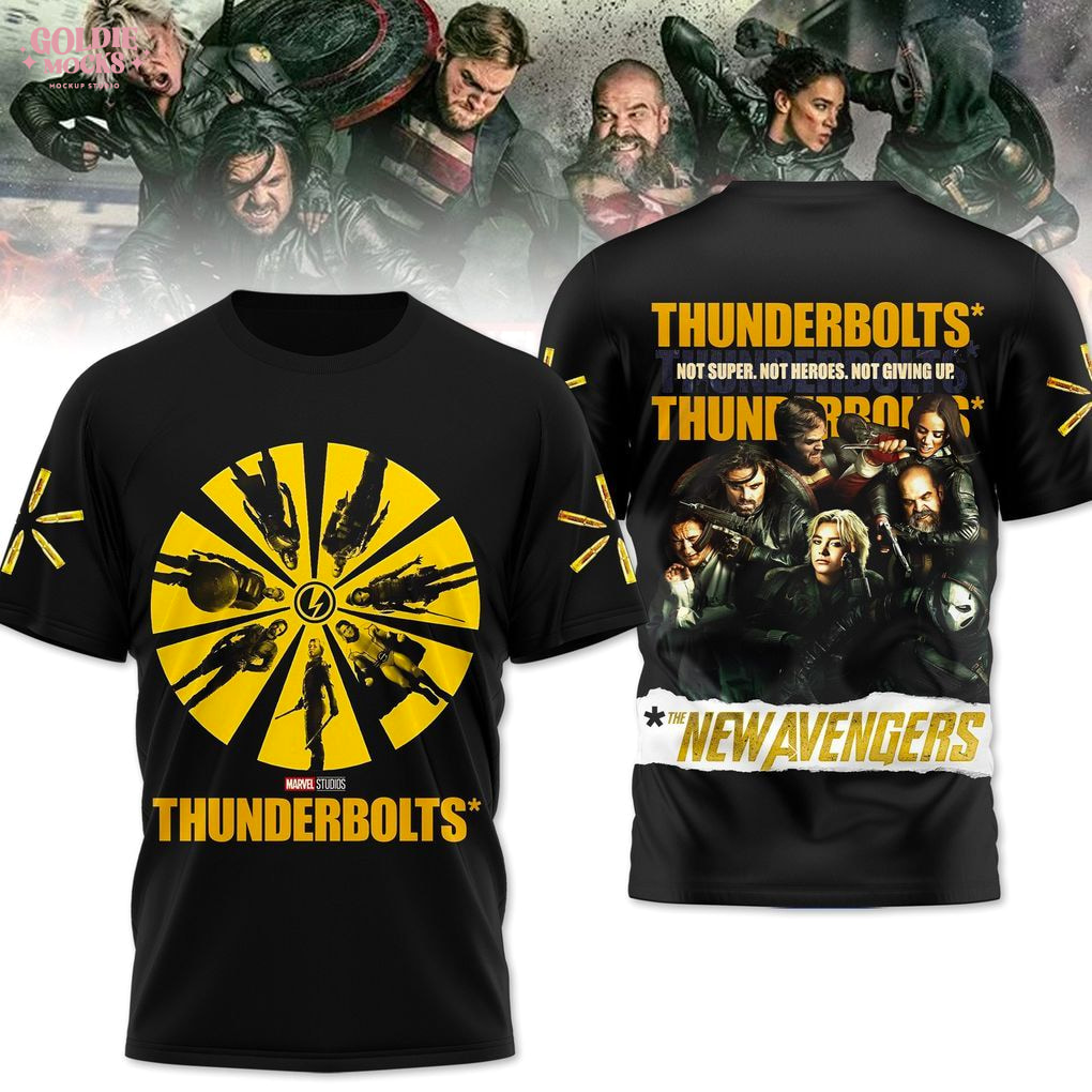 Thunderbolts 2025 Not Super Not Heroes Not Giving 3D T-Shirt Thunderbolts 2025 Not Super Not Heroes Not Giving 3D T-Shirt