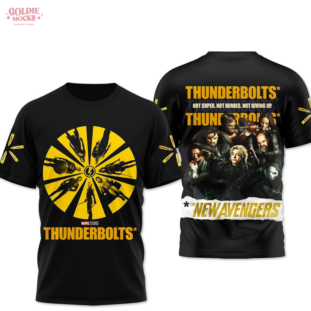 Thunderbolts 2025 Not Super Not Heroes Not Giving 3D T-Shirt Thunderbolts 2025 Not Super Not Heroes Not Giving 3D T-Shirt