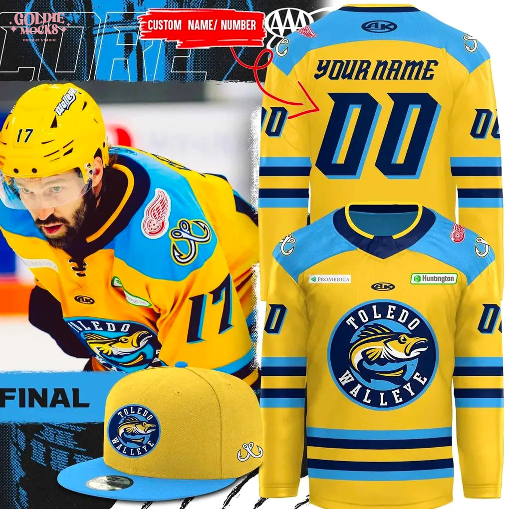 Toledo Walleye 2025 For Fans Special Hockey Jersey Toledo Walleye 2025 For Fans Special Hockey Jersey