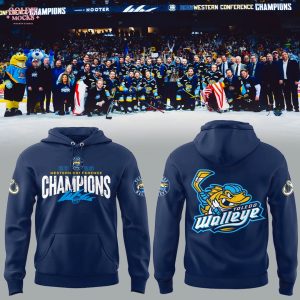 Toledo Walleye x 2025 ECHL Western Conference Champions For Fans Hoodie