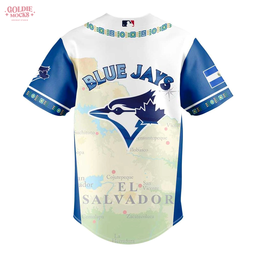 Toronto Blue Jays Salvadoran Heritage Night 2025 Jersey Toronto Blue Jays Salvadoran Heritage Night 2025 Jersey