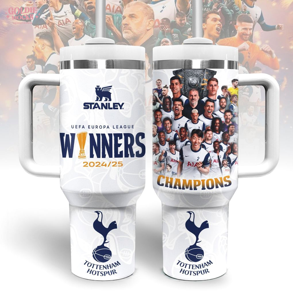 Tottenham Hotspur 2025 Winners UEFA Tumbler Tottenham Hotspur 2025 Winners UEFA Tumbler