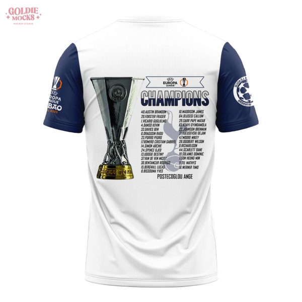 Tottenham UEFA Europa League 2025 Champions T-Shirt