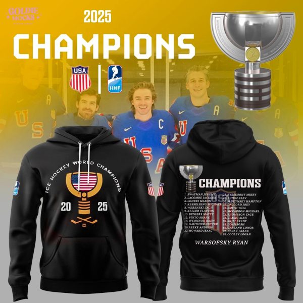 USA Hockey Champions ICE Hockey 2025 Hoodie
