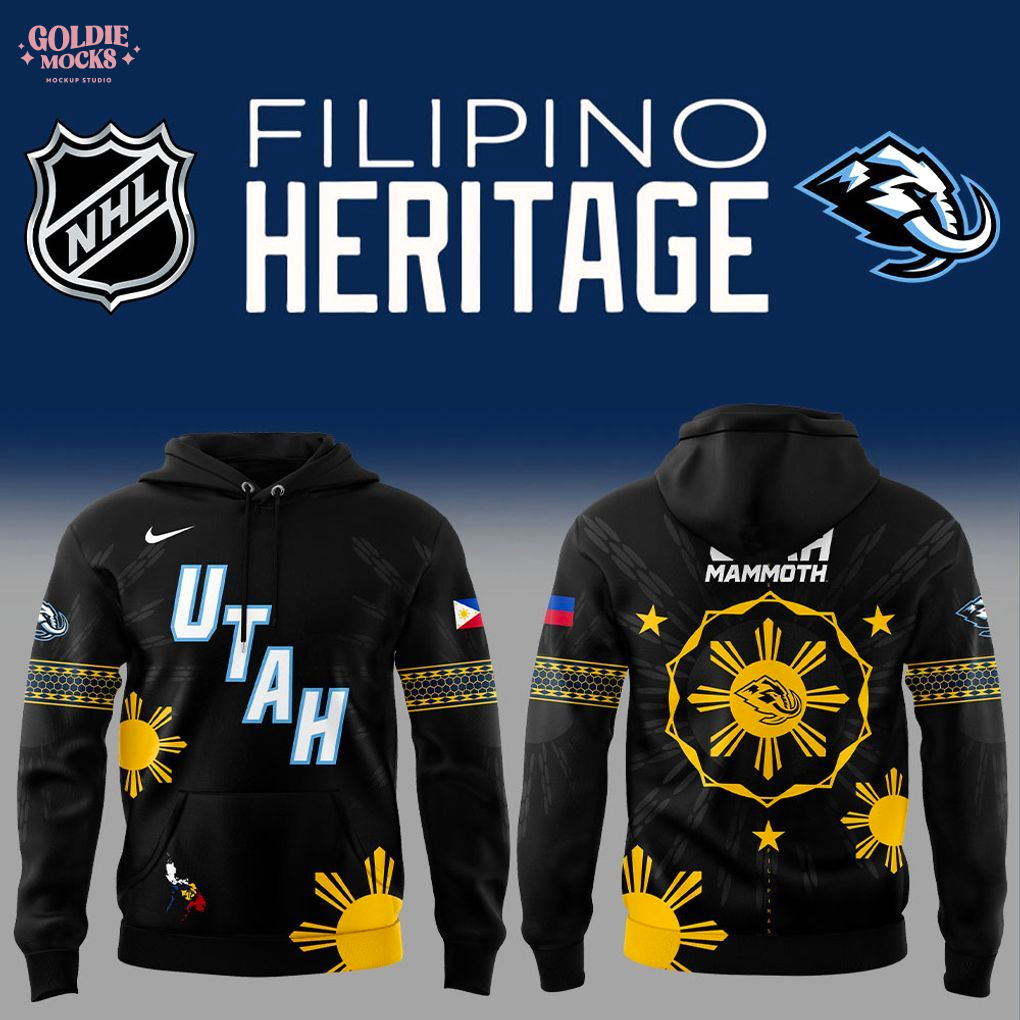 Utah Mammoth Filipino Heritage Night 2025 Special Hoodie Utah Mammoth Filipino Heritage Night 2025 Special Hoodie