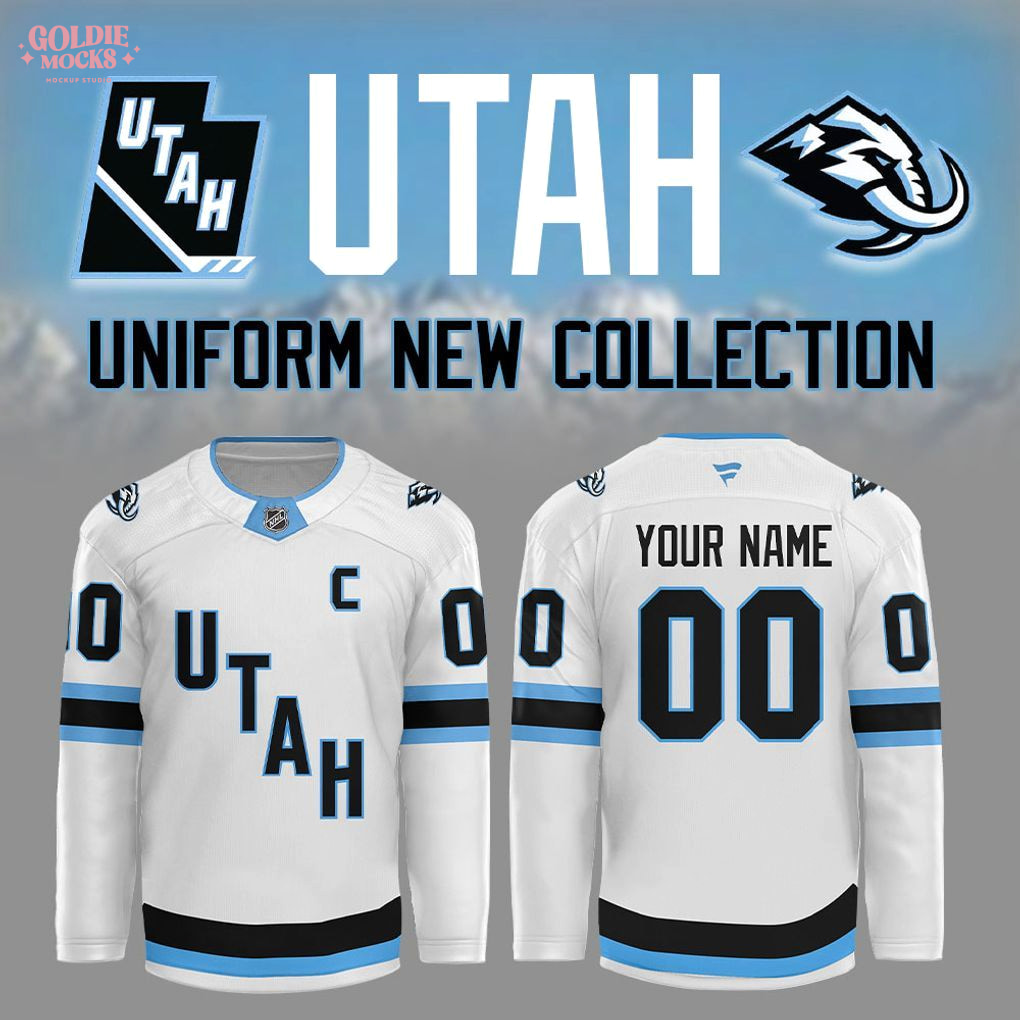 Utah Mammoth Tusks Up 2025 New Collection White Special Hockey Jersey Utah Mammoth Tusks Up 2025 New Collection White Special Hockey Jersey