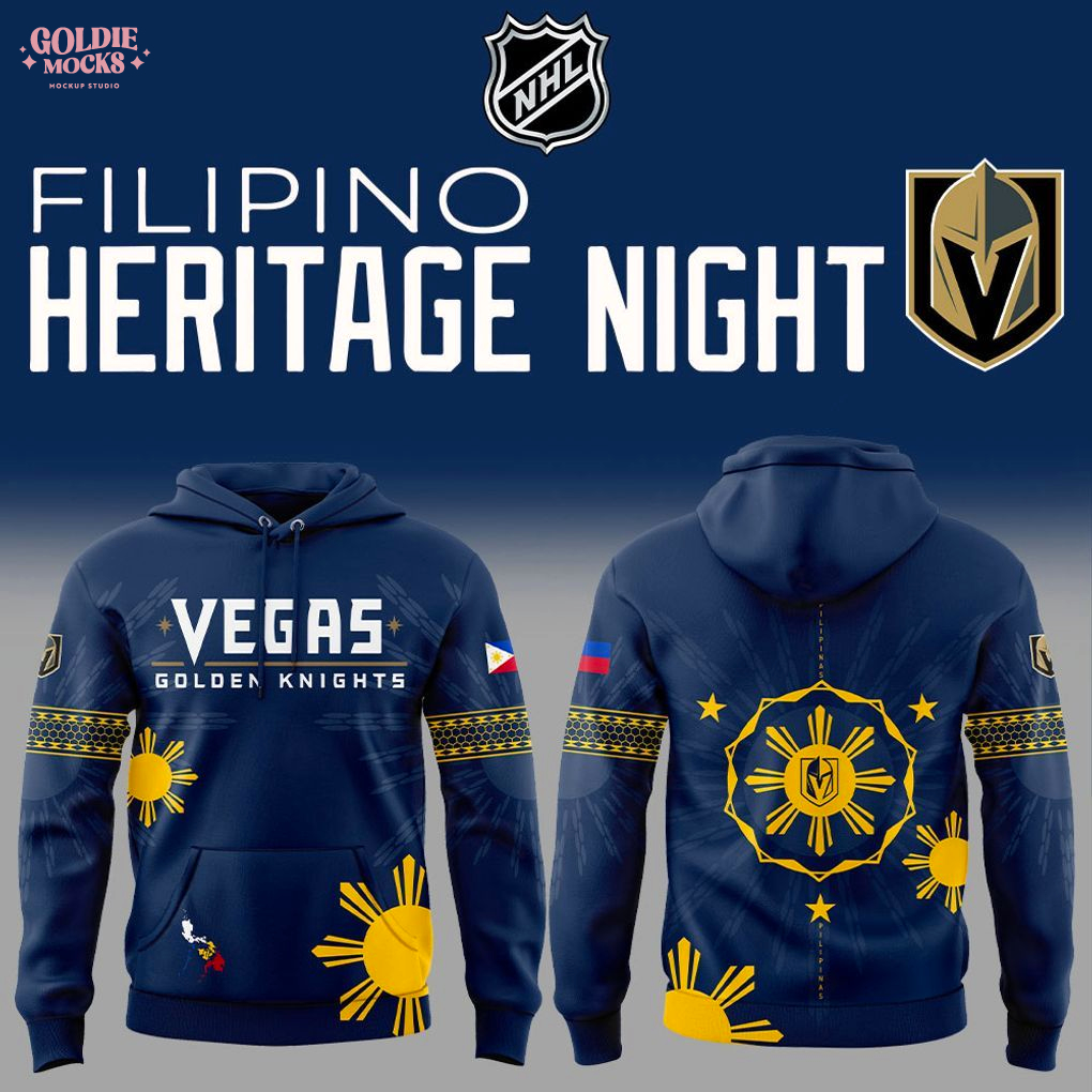 Vegas Golden Knights Filipino Heritage Day 2025 Hoodie Vegas Golden Knights Filipino Heritage Day 2025 Hoodie