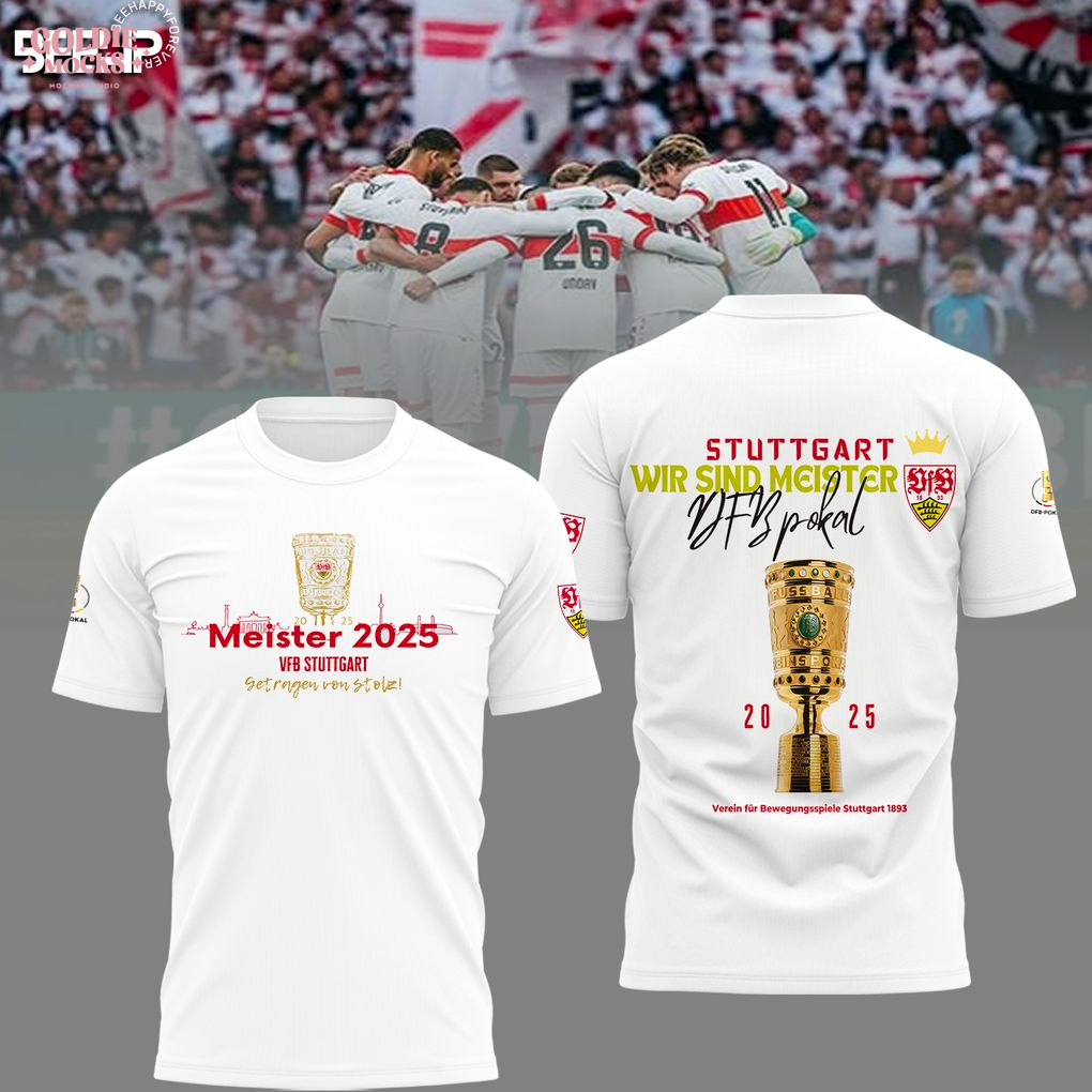VfB Stuttgart 2025 Winners T-Shirt VfB Stuttgart 2025 Winners T-Shirt